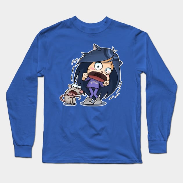 Kitty The Witch Astonished. Long Sleeve T-Shirt by Thibazy Shop